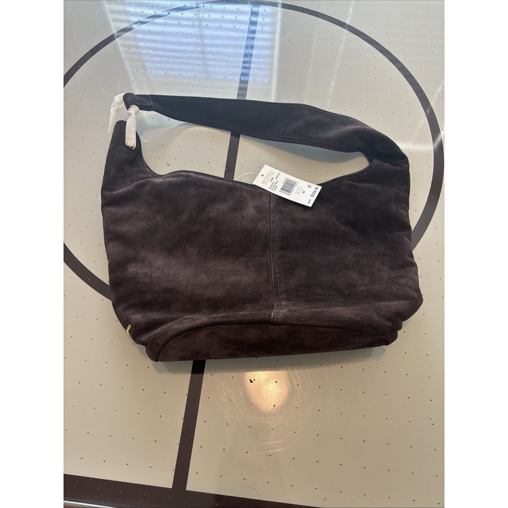 Michael Kors Sonny Soft Leather Hobo Shoulder Bag Chocolate